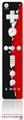 Wii Remote Controller Skin Ripped Colors Black Red