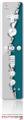 Wii Remote Controller Skin Ripped Colors Gray Seafoam Green