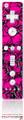 Wii Remote Controller Skin Scattered Skulls Hot Pink