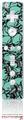 Wii Remote Controller Skin Scattered Skulls Seafoam Green