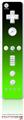Wii Remote Controller Skin Smooth Fades Green Black