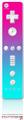Wii Remote Controller Skin Smooth Fades Neon Teal Hot Pink
