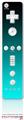 Wii Remote Controller Skin Smooth Fades Neon Teal Black