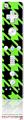 Wii Remote Controller Skin Houndstooth Neon Lime Green on Black
