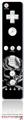Wii Remote Controller Skin - Chrome Skull on Black