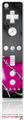 Wii Remote Controller Skin - Barbwire Heart Hot Pink