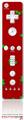 Wii Remote Controller Skin - Christmas Holly Leaves on Red