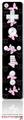 Wii Remote Controller Skin - Pastel Butterflies Pink on Black