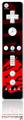 Wii Remote Controller Skin - Oriental Dragon Red on Black