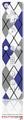 Wii Remote Controller Skin - Argyle Blue and Gray