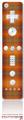 Wii Remote Controller Skin - Plaid Pumpkin Orange