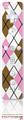 Wii Remote Controller Skin - Argyle Pink and Brown