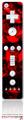 Wii Remote Controller Skin - Skulls Confetti Red