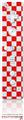 Wii Remote Controller Skin - Checkered Canvas Red and White