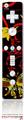 Wii Remote Controller Skin - Twisted Garden REd and Yellow