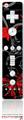 Wii Remote Controller Skin - Twisted Garden Gray and Red