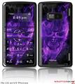 LG enV2 Skin Flaming Fire Skull Purple