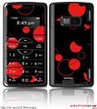 LG enV2 Skin - Lots of Dots Red on Black