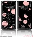 LG enV2 Skin - Lots of Dots Pink on Black