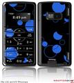 LG enV2 Skin - Lots of Dots Blue on Black