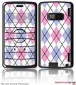 LG enV2 Skin - Argyle Pink and Blue