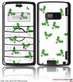 LG enV2 Skin - Christmas Holly Leaves on White