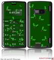 LG enV2 Skin - Christmas Holly Leaves on Green