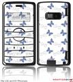 LG enV2 Skin - Pastel Butterflies Blue on White