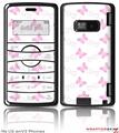 LG enV2 Skin - Pastel Butterflies Pink on White