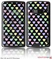 LG enV2 Skin - Pastel Hearts on Black