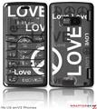 LG enV2 Skin - Love and Peace Gray