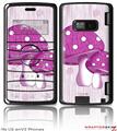 LG enV2 Skin - Mushrooms Hot Pink