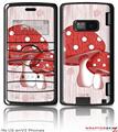 LG enV2 Skin - Mushrooms Red