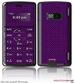 LG enV2 Skin - Carbon Fiber Purple