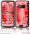 LG enV2 Skin - Big Kiss Red on Pink