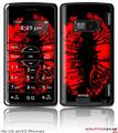 LG enV2 Skin - Big Kiss Red on Black