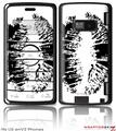 LG enV2 Skin - Big Kiss Black on White