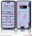 LG enV2 Skin - Flamingos on Blue