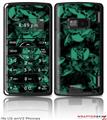 LG enV2 Skin - Skulls Confetti Seafoam Green