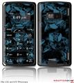 LG enV2 Skin - Skulls Confetti Blue