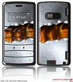 LG enV2 Skin - Ripped Metal Fire