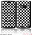 LG enV2 Skin - Checkered Canvas Black and White