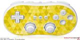 Wii Classic Controller Skin Triangle Mosaic Yellow