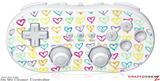 Wii Classic Controller Skin - Kearas Hearts White