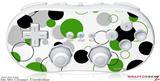 Wii Classic Controller Skin - Lots of Dots Green on White