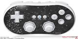 Wii Classic Controller Skin - Stardust Black