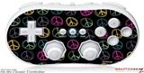 Wii Classic Controller Skin - Kearas Peace Signs Black