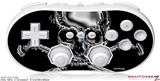 Wii Classic Controller Skin - Chrome Skull on Black