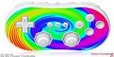 Wii Classic Controller Skin - Rainbow Swirl