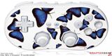Wii Classic Controller Skin - Butterflies Blue